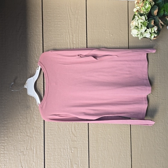 HWOKEFEIYU Womens Long Sleeve Stretch Slim Round Neck Ribbed Basic Shirts XXL - Picture 6 of 6